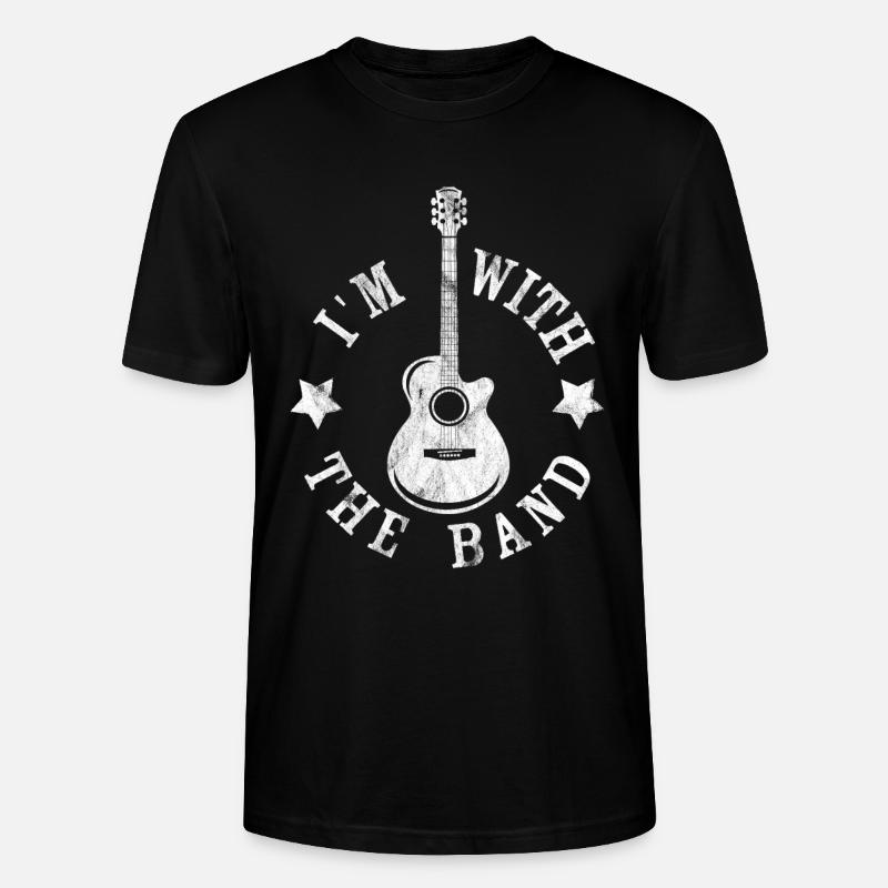 Ich bin bei der Band - Stanley/Stella Unisex Bio-T-Shirt CRAFTER - Schwarz