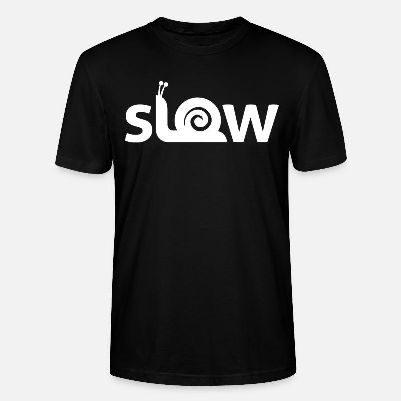 Slow - Langsam - Stanley/Stella Unisex Bio-T-Shirt CRAFTER - Schwarz