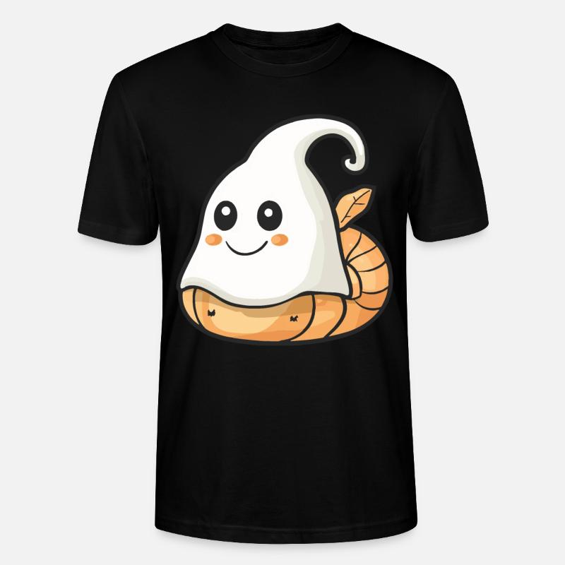 Schnecke Halloween Comic Geist - Stanley/Stella Unisex Bio-T-Shirt CRAFTER - Schwarz
