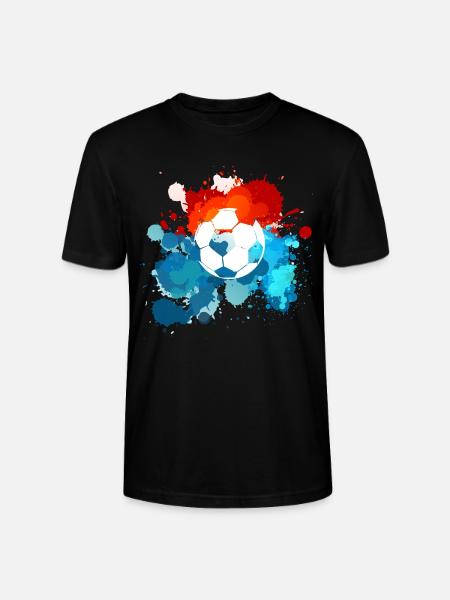 Fussball Farben. Geschenkidee! - Stanley/Stella Unisex Bio-T-Shirt CRAFTER - Schwarz