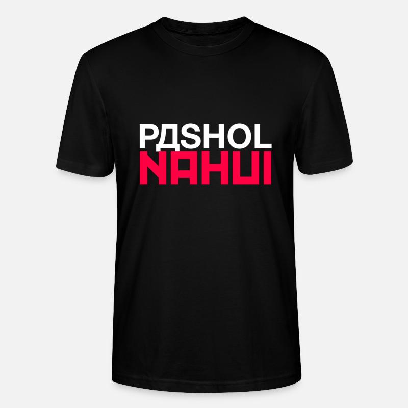 PASHOL NAHUI dicton russe - T-shirt bio CRAFTER Stanley Stella Unisexe - noir