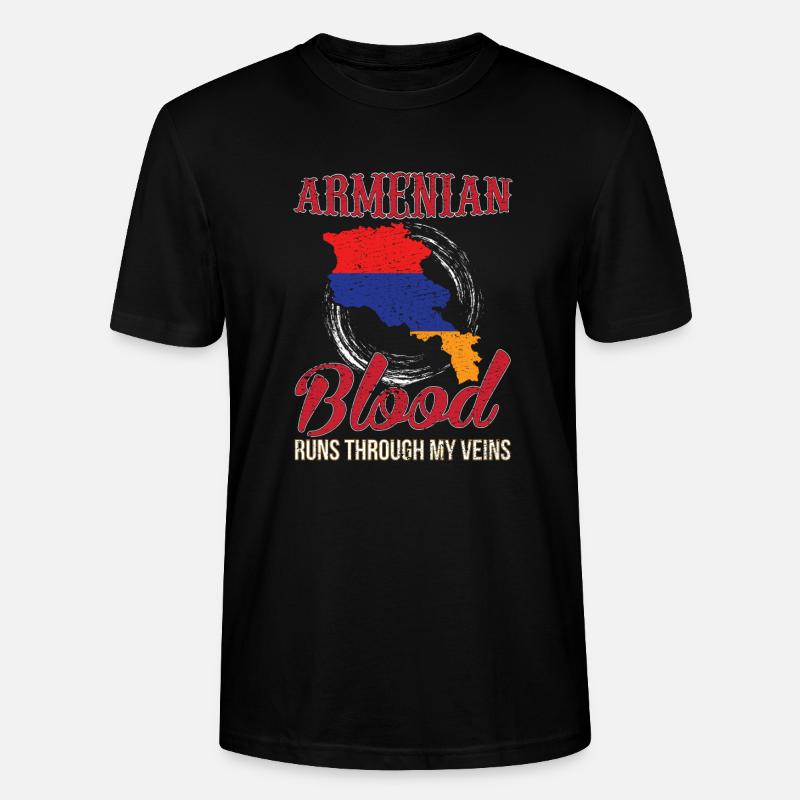 Armenien - Stanley/Stella Unisex Bio-T-Shirt CRAFTER - Schwarz