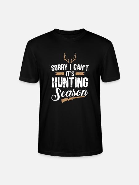 Funny Hunters Gift - Stanley/Stella CRAFTER Unisex Organic T-Shirt - black