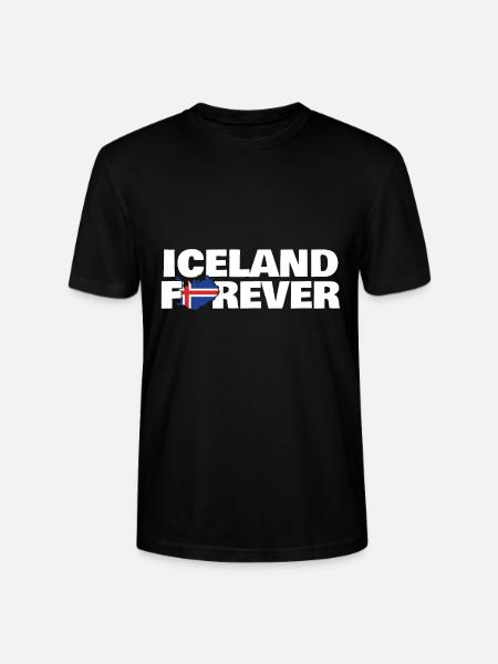 Iceland - Stanley/Stella CRAFTER Unisex Organic T-Shirt - black