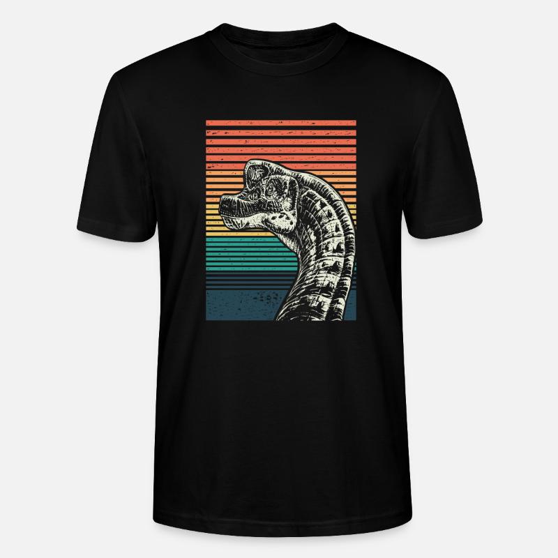 Brachiosaurus - T-shirt bio CRAFTER Stanley Stella Unisexe - noir