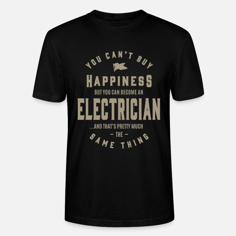 Elektriker - Stanley/Stella Unisex Bio-T-Shirt CRAFTER - Schwarz