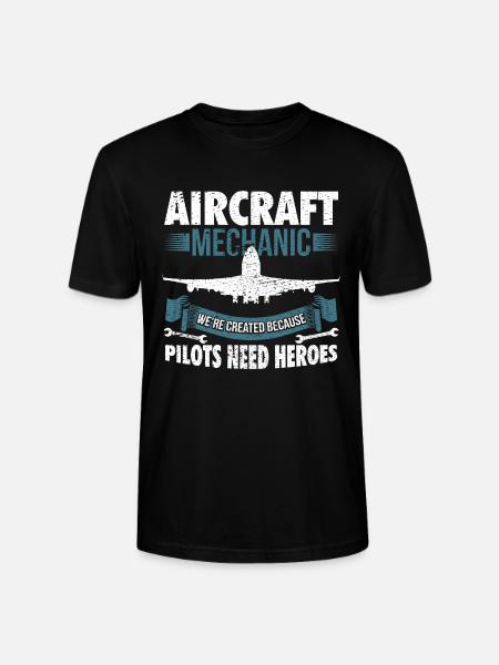Aeronautical mechanic - Stanley/Stella CRAFTER Unisex Organic T-Shirt - black