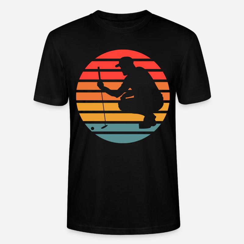 Golf Golfer - Stanley/Stella Unisex Bio-T-Shirt CRAFTER - Schwarz