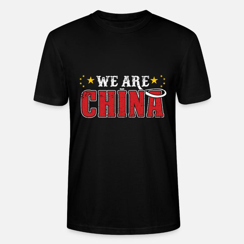 Wir Sind China! - Stanley/Stella Unisex Bio-T-Shirt CRAFTER - Schwarz