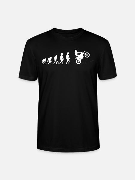 Motocross Evolution Mann - Stanley/Stella Unisex Bio-T-Shirt CRAFTER - Schwarz