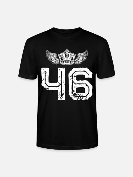 46 Number crown - Stanley/Stella CRAFTER Unisex Organic T-Shirt - black