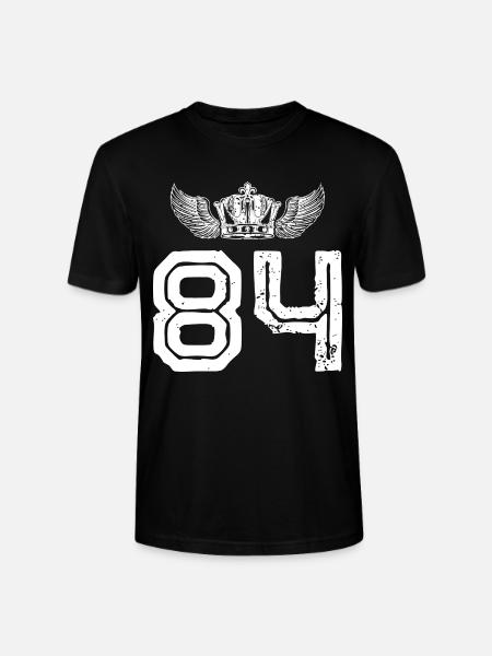 84 Number crown - Stanley/Stella CRAFTER Unisex Organic T-Shirt - black