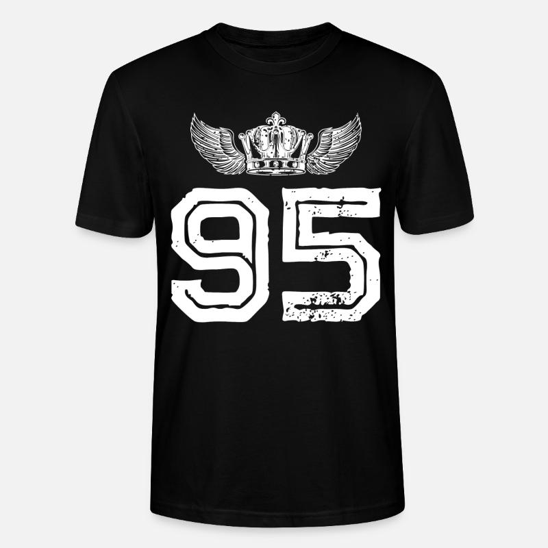 95 Couronne numérique - T-shirt bio CRAFTER Stanley Stella Unisexe - noir
