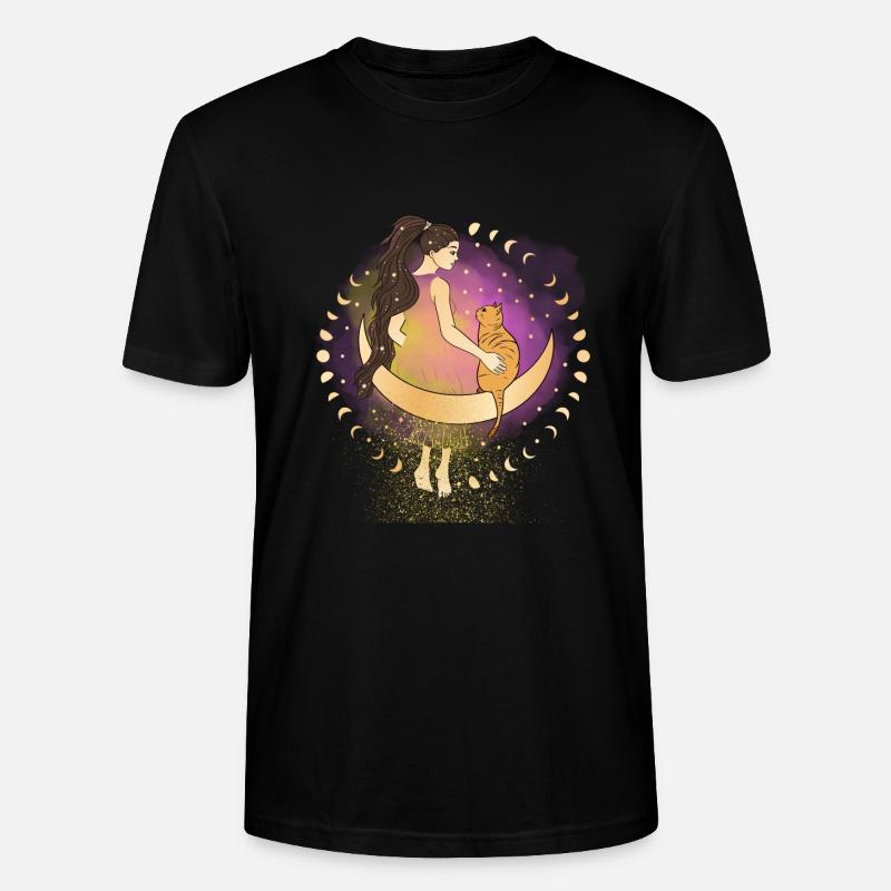 Déesse et son chat - T-shirt bio CRAFTER Stanley Stella Unisexe - noir