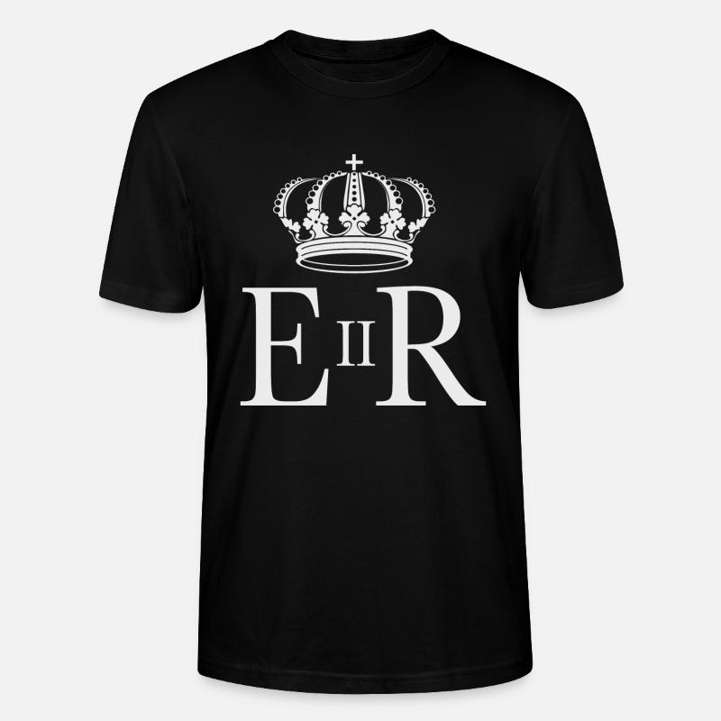 Queen Elizabeth II - Stanley/Stella Unisex Bio-T-Shirt CRAFTER - Schwarz