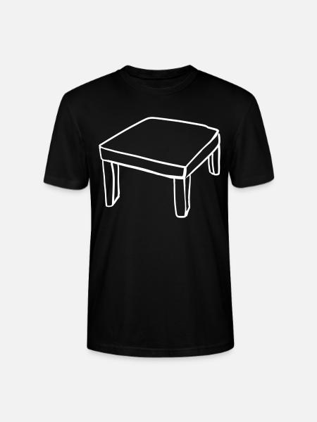 Tisch Möbel Cartoon symbol - Stanley/Stella Unisex Bio-T-Shirt CRAFTER - Schwarz
