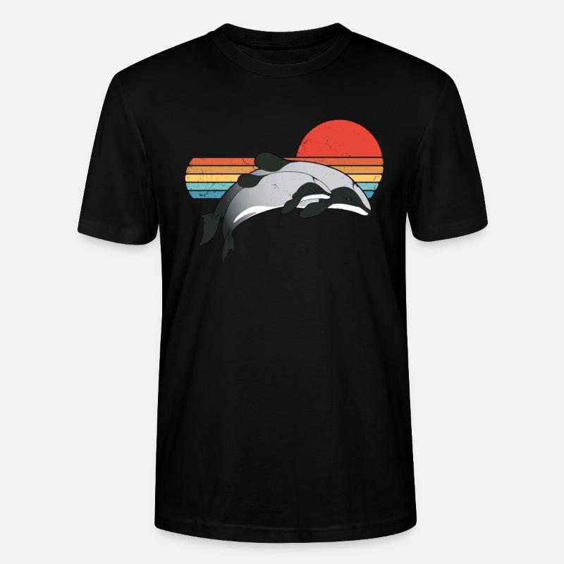 Neuseeland Maui Delfin - Stanley/Stella Unisex Bio-T-Shirt CRAFTER - Schwarz