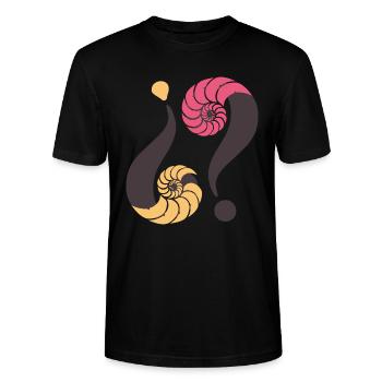 Infinite enigma. 12 P3 - Stanley/Stella CRAFTER Unisex Organic T-Shirt - black - Front - Alina (178cm) & Michal (187cm)