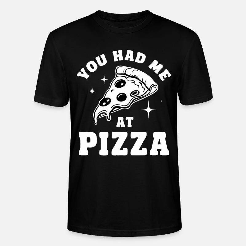 Pizza Italie Restauration rapide - T-shirt bio CRAFTER Stanley Stella Unisexe - noir