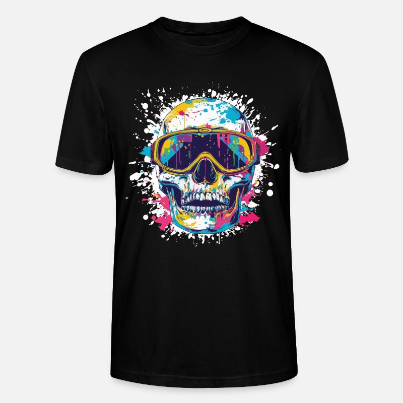 Skull Ski Lunettes de ski - T-shirt bio CRAFTER Stanley Stella Unisexe - noir