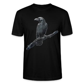 Rabe - Stanley/Stella Unisex Bio-T-Shirt CRAFTER - Schwarz - Vorne - Alina (178cm) & Michal (187cm)