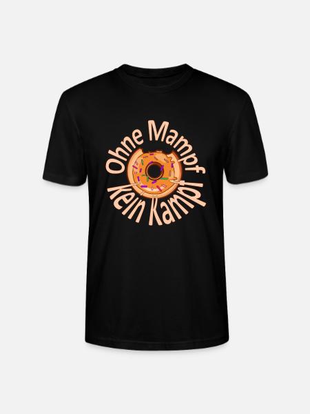 Ohne Mampf kein Kampf - Stanley/Stella Unisex Bio-T-Shirt CRAFTER - Schwarz