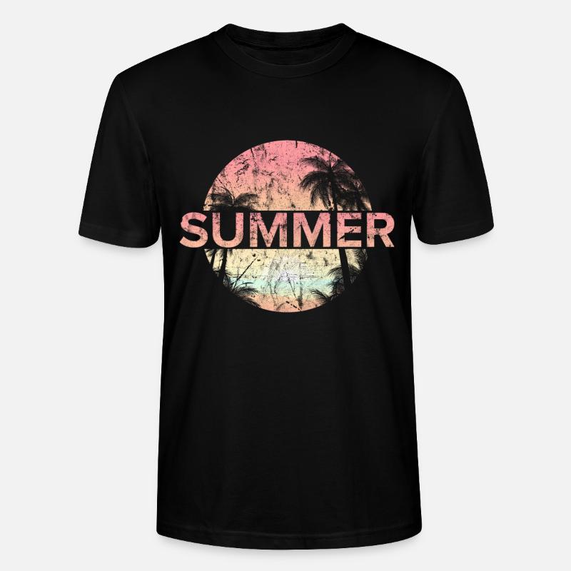 Sommer Strand Meer Geschenkidee - Stanley/Stella Unisex Bio-T-Shirt CRAFTER - Schwarz