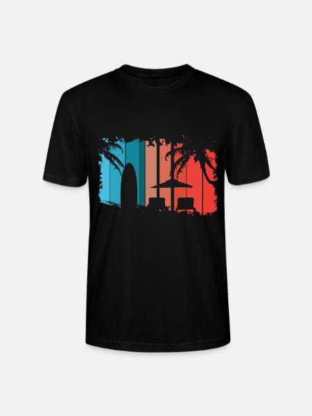 Beach - Stanley/Stella CRAFTER Unisex Organic T-Shirt - black