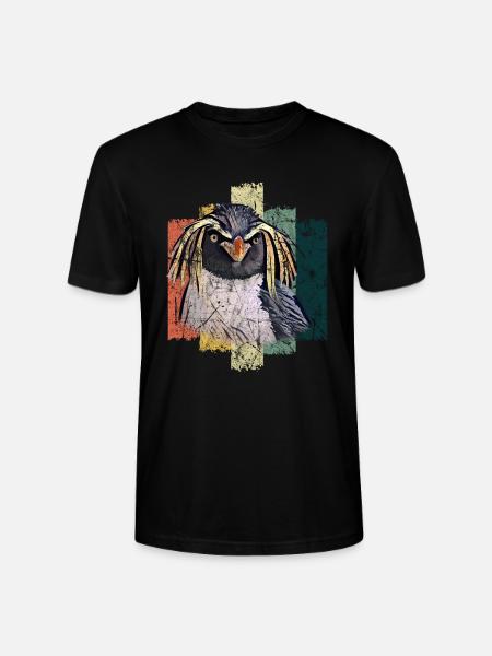 Pinguin Vogel Geschenkidee - Stanley/Stella Unisex Bio-T-Shirt CRAFTER - Schwarz