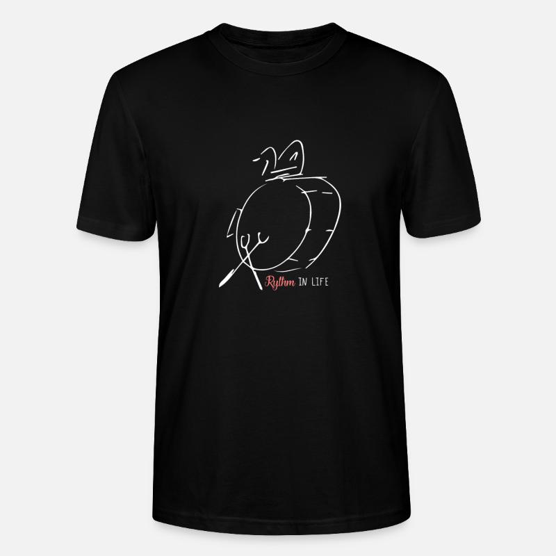 Musik Musiker Kopfhörer Geschenkidee - Stanley/Stella Unisex Bio-T-Shirt CRAFTER - Schwarz