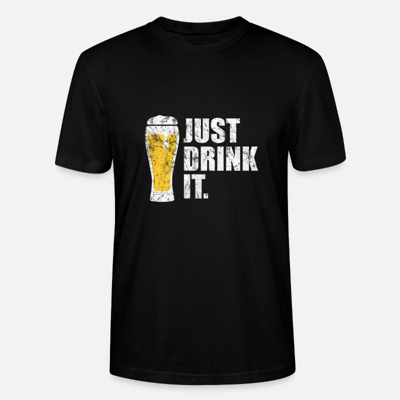 Bier Alkohol Party Geschenkidee - Stanley/Stella Unisex Bio-T-Shirt CRAFTER - Schwarz