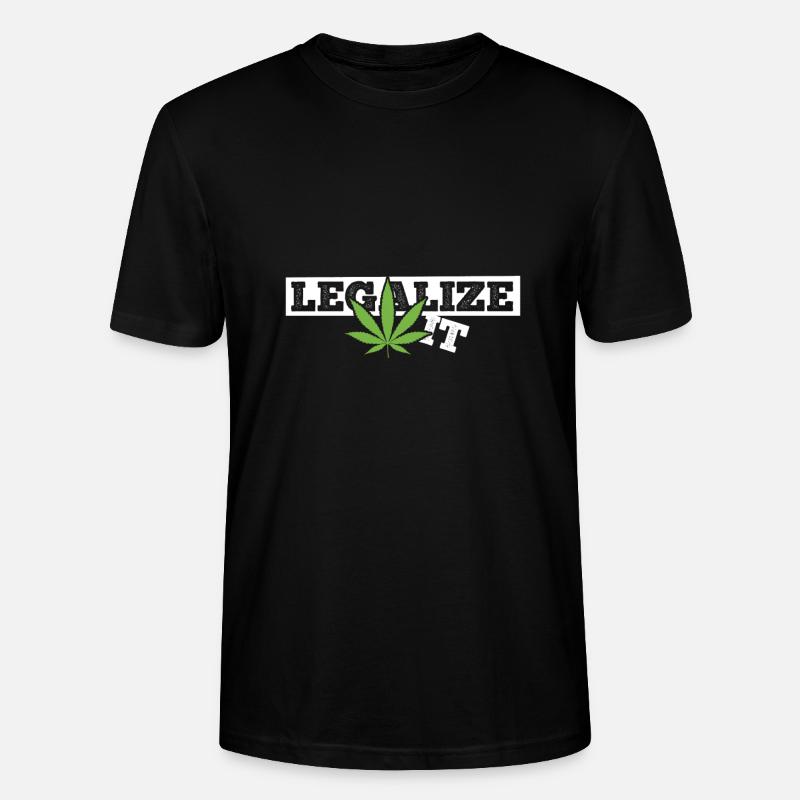 Weed Marihuana Geschenkidee - Stanley/Stella Unisex Bio-T-Shirt CRAFTER - Schwarz