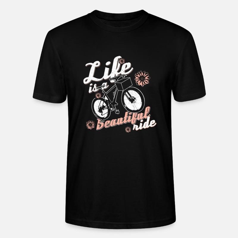 Fleurs de bicyclette - T-shirt bio CRAFTER Stanley Stella Unisexe - noir