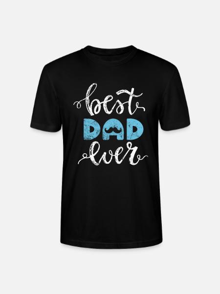 The best dad - Stanley/Stella CRAFTER Unisex Organic T-Shirt - black