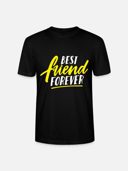 Best friend forever - Stanley/Stella CRAFTER Unisex Organic T-Shirt - black