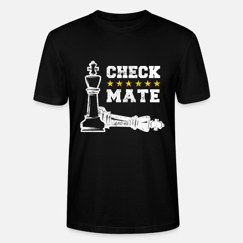 Échecs échecs - T-shirt bio CRAFTER Stanley Stella Unisexe - noir