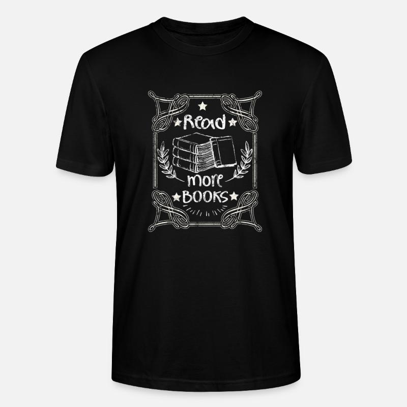 Bücher - Stanley/Stella Unisex Bio-T-Shirt CRAFTER - Schwarz