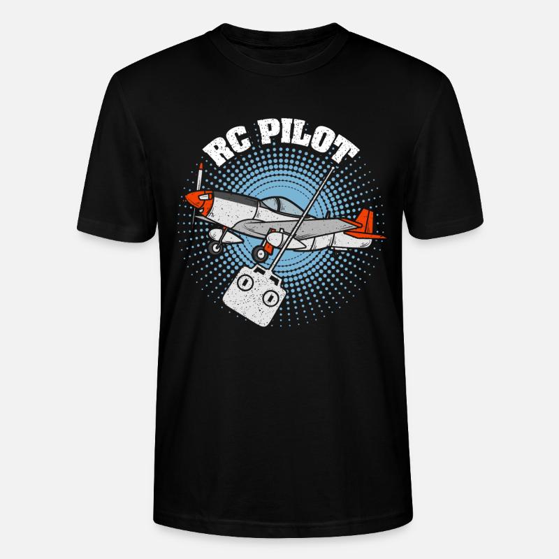 RC Pilot | Modellflug | Modellbauer - Stanley/Stella Unisex Bio-T-Shirt CRAFTER - Schwarz