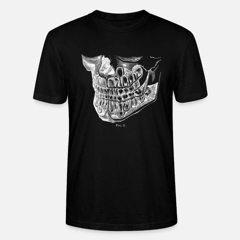 Mâchoire dentaire - T-shirt bio CRAFTER Stanley Stella Unisexe - noir