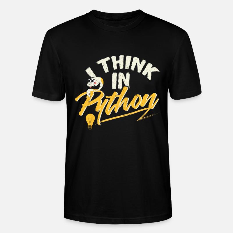 Python Programmierer - Stanley/Stella CRAFTER Unisex Organic T-Shirt - black