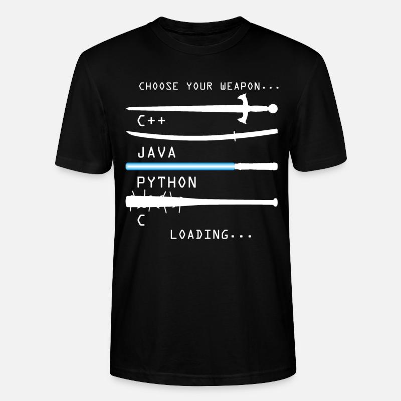 Programmieren - Stanley/Stella Unisex Bio-T-Shirt CRAFTER - Schwarz