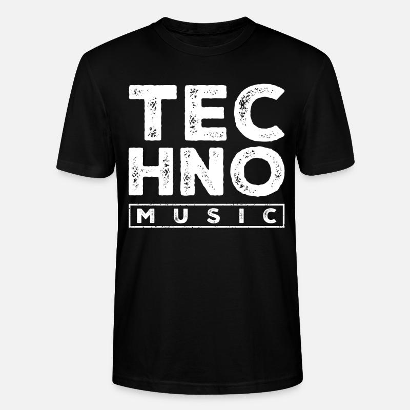 techno music - Stanley/Stella Unisex Bio-T-Shirt CRAFTER - Schwarz