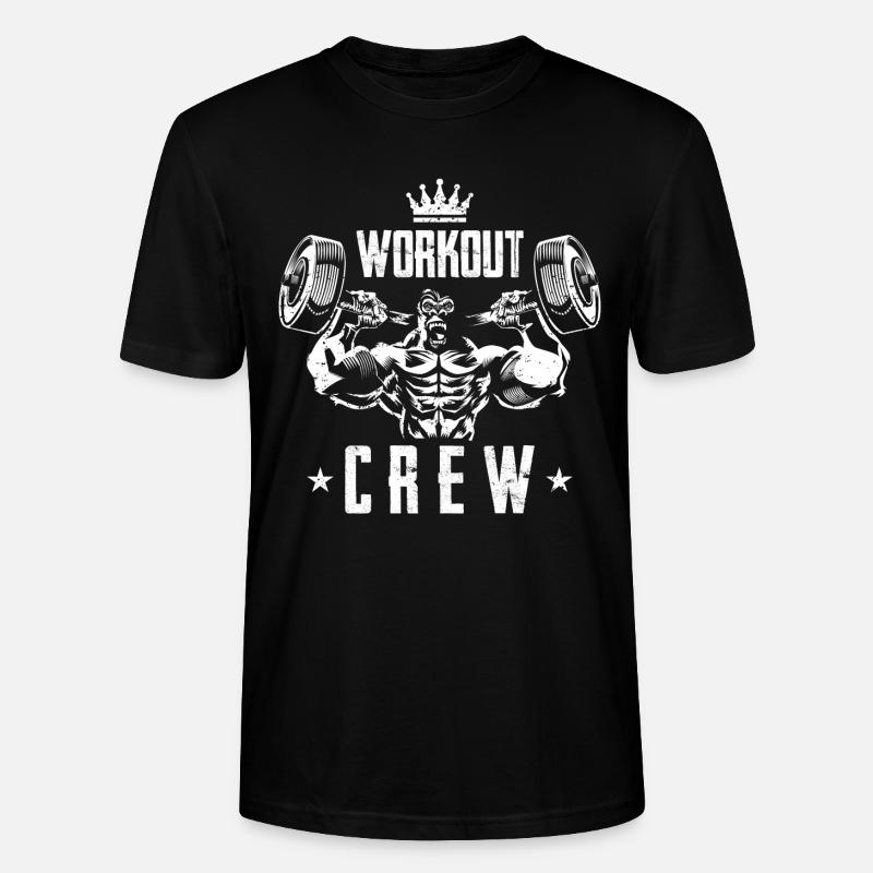 gorilla workout team - Stanley/Stella Unisex Bio-T-Shirt CRAFTER - Schwarz