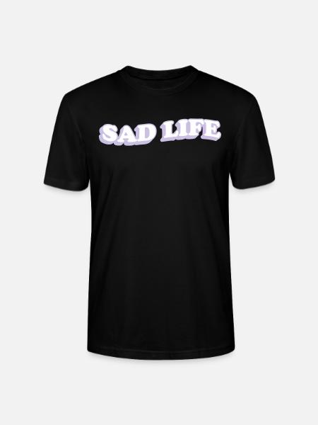 SAD LIFE - T-shirt bio CRAFTER Stanley Stella Unisexe - noir