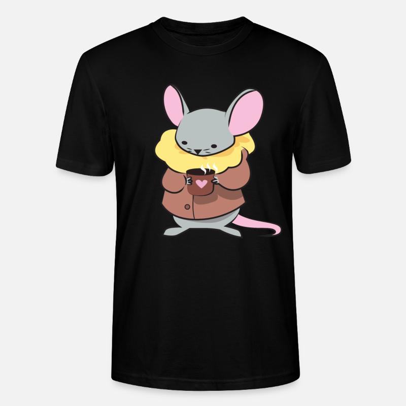 Kaffee Maus - Stanley/Stella Unisex Bio-T-Shirt CRAFTER - Schwarz