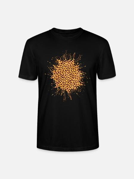 farbklecks animal print - Stanley/Stella Unisex Bio-T-Shirt CRAFTER - Schwarz