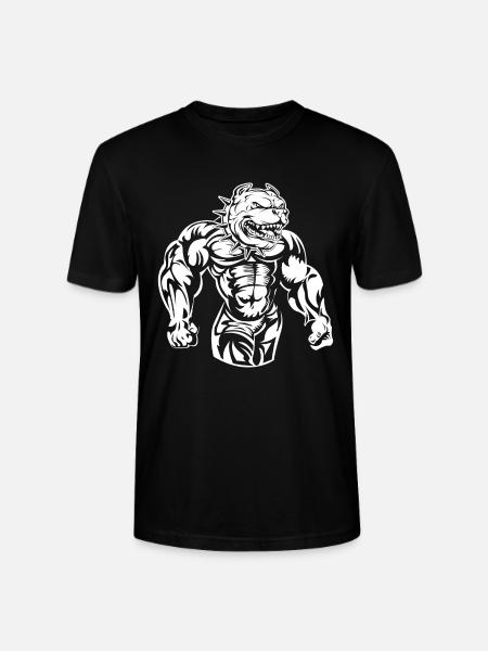 Bulldog muscles power - T-shirt bio CRAFTER Stanley Stella Unisexe - noir
