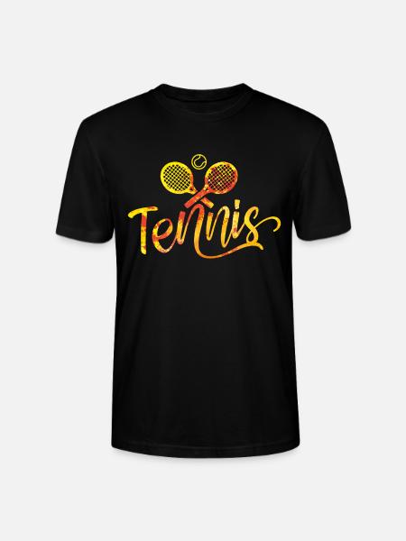 Tennis Sport Rackets - Stanley/Stella CRAFTER Unisex Organic T-Shirt - black