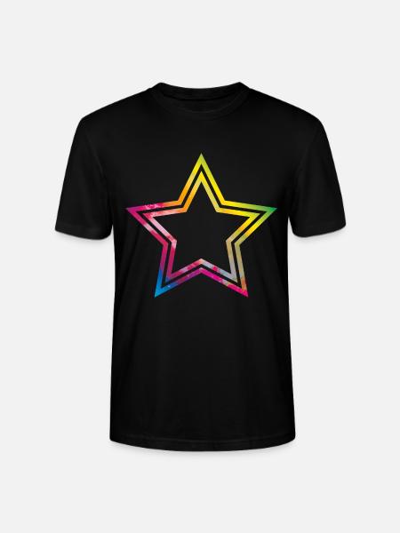 stern bunt symbol - Stanley/Stella Unisex Bio-T-Shirt CRAFTER - Schwarz
