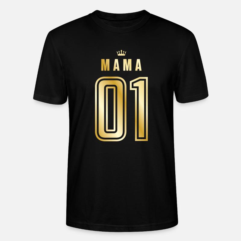 01 mama couronne d’or - T-shirt bio CRAFTER Stanley Stella Unisexe - noir